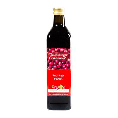Terschellinger Cranberries Cranberrysap Eko Gezoet