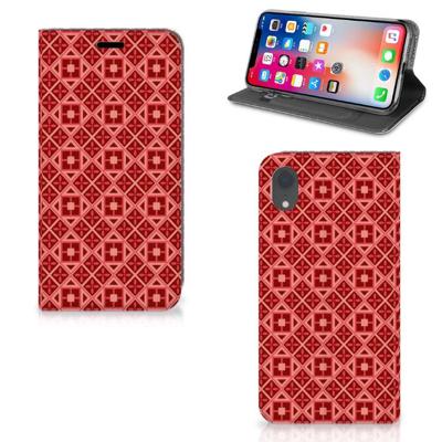 Apple iPhone Xr | Hoesje met Magneet | Batik Rood