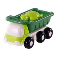 Cavallino strand kiepwagen met 4 zandvormen groen - thumbnail