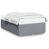 Bedframe zonder matras stof lichtgrijs 140x190 cm - thumbnail