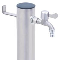 Waterzuil rond 40 cm roestvrij staal - thumbnail