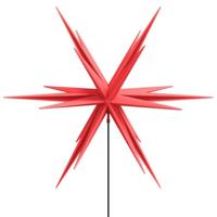 VidaXL Kerstlampen met grondpin en led&apos;s 3 st 35 cm rood - thumbnail