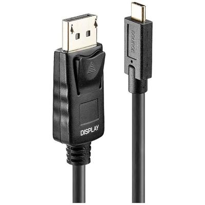 Lindy 43307 video kabel adapter 10 m USB Type-C DisplayPort Zwart