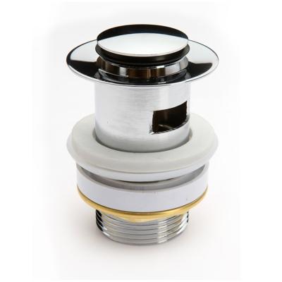 Afvoerplug Schutte met Overloop Messing RVS