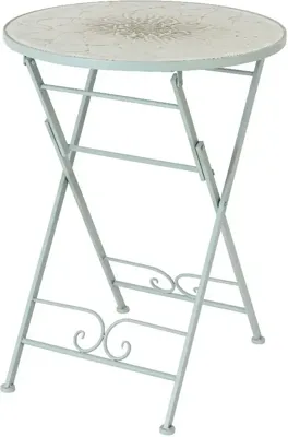 Outdoor Living by Decoris bistrotafel lausanne 60x76cm lichtblauw