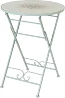 Outdoor Living by Decoris bistrotafel lausanne 60x76cm lichtblauw - thumbnail