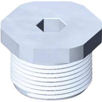 Wiska EVSGS 25 Blindstop M25 Polyamide Grijs-wit (RAL 7035) 1 stuk(s) - thumbnail