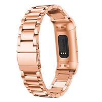 Fitbit Charge 3 & 4 metalen bandje - Rosé Goud - thumbnail