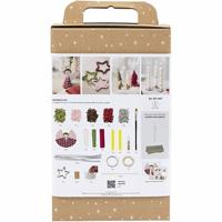 Creativ Company Hobbyset tafeldecoratie, engelen, kerstbomen, sterren, diverse kleuren, 1 doos - thumbnail