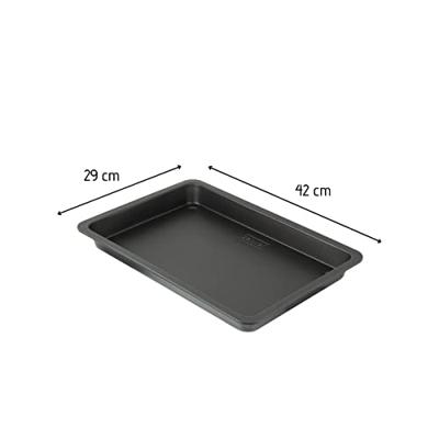 Zenker vruchtentaartvorm rechthoek black metallic 42x29x4cm