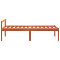 Seniorenbed massief grenenhout wasbruin 90x190 cm - thumbnail