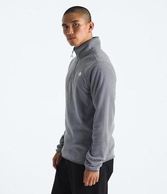 The North Face Glacier 1/4 Zip Fleece Heren TNF Mid Grey Heather S The North Face Glacier 1/4 Zip Fleece Heren TNF Mid Grey Heather S