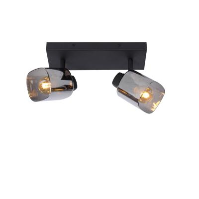 Lucide ALION - Plafondspot - 2xE14 - Zwart