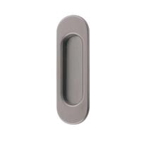 Hardbrass Schuifdeurkom ovaal Inca - PVD Inox - thumbnail