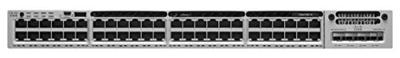 Cisco Catalyst WS-C3850-48F-S Netwerkswitch Managed Zwart, Grijs Power Over Ethernet (PoE) - Netwerkschakelaars (Managed, Power Over Ethernet (PoE))