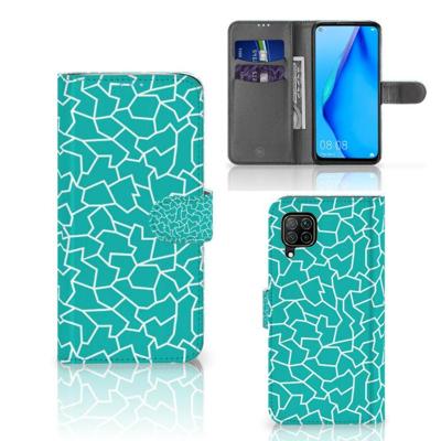 Huawei P40 Lite Hoesje Cracks Blue Huawei P40 Lite Hoesje Cracks Blue