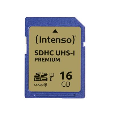 Intenso Premium SDHC-kaart 16 GB Class 10, UHS-I