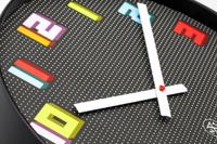 Wandklok 35 cm - Stil - Zwart/Multikleur - ABS - nXt 'Game' - thumbnail