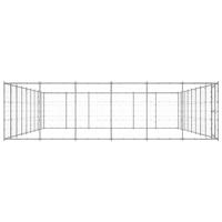 Hondenkennel 65,34 m² gegalvaniseerd staal - thumbnail