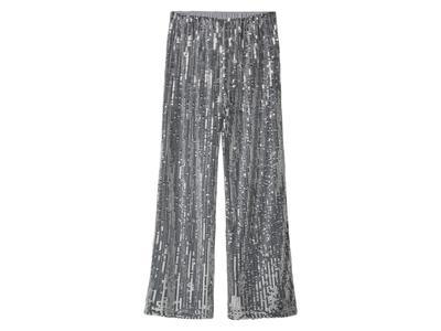 esmara Dames broek met pailletten (Zilver, L (44/46))