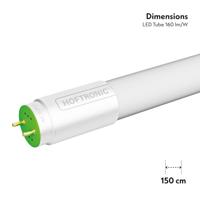Set van 2 LED TL Buizen 150 cm - T8 (G13) - 24 Watt 3840 lumen - 160lm/W - High lumen - vervangt 128W (128W/840) - 4000K - flikkervrij - thumbnail