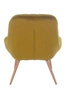 Artistiq Fauteuil 'Jurre' Velvet, kleur Geel - thumbnail