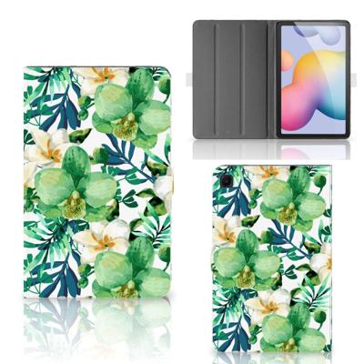 Samsung Galaxy Tab S6 Lite | S6 Lite (2022) Tablet Cover Orchidee Groen Samsung Galaxy Tab S6 Lite | S6 Lite (2022) Tablet Cover Orchidee Groen