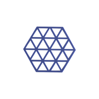 Zone - Triangles - Onderzetter Indigo - thumbnail