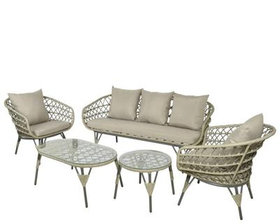 Sintra loungeset XL wicker grijs Decoris - Decoris