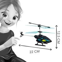 Radiografisch bestuurbare helikopter BUKI zwart - thumbnail