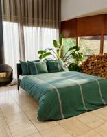 Kayori dekbedovertrek Kagura Flanel Donkergroen - thumbnail