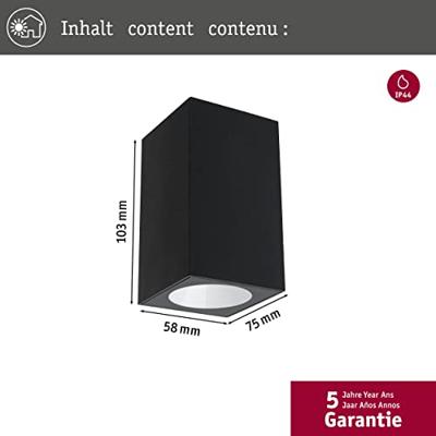 Paulmann Flame 94327 LED-buitenlamp (wand) LED LED 3.8 W Antraciet