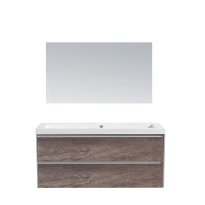 Badkamermeubel Sanilux PL 120 Greeploos Incl Spiegel En Wastafel Century Oak Multiplex 120x47x50 cm Sanilux Badkamermeubel Sanilux PL 120 Greeploos Incl Spiegel En Wastafel Century Oak Multiplex 120x47x50 cm Sanilux