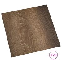 VidaXL Vloerplanken 20 st zelfklevend 1,86 m² pvc bruin - thumbnail