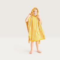 Swim Essentials Strandponcho Geel Wit Gestreept 65 x 65 cm - thumbnail