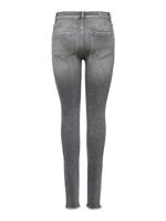 Only 15188520 Onlblush Mid Sk Ank Raw Jeans Skinny Fit Grey Denim 15188520 - thumbnail