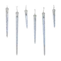 LED ijspegelverlichting buiten 250 cm 76 lampjes transparent/koel wit Lumineo - Lumineo - thumbnail