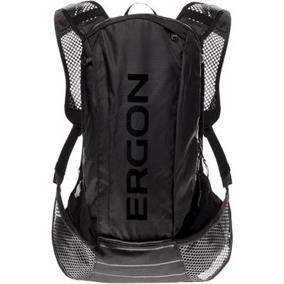 Ergon bx2 evo rugtas zwart - lichtgewicht - geschikt voor dagtochten - 10 + 1.5l volume - waterdicht - polyester/nylon - anders bevestigingssysteem - inclusief regenhoes