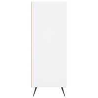 Boekenkast 69,5x32,5x90 cm bewerkt hout wit - thumbnail