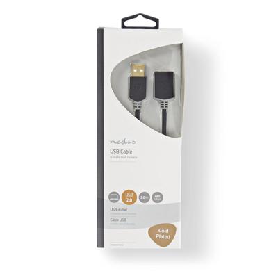 Nedis USB-Kabel | USB-A Male | USB-A Female | 480 Mbps | 2 m | 1 stuks - CCBW60010AT20 CCBW60010AT20