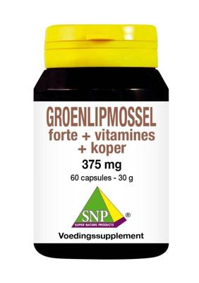 Groenlipmossel forte + vitamines + koper 60 Capsules