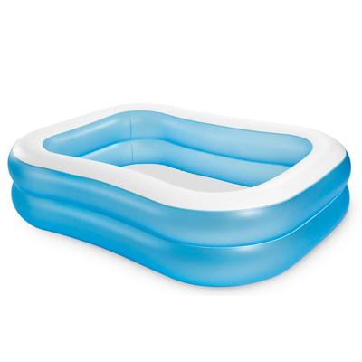 Intex 57180np wet set collection family pool opblaaszwembad 203x152x48 cm blauw/wit