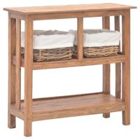 Wandtafel 69x28x70 cm massief mahoniehout - thumbnail