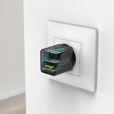 Hama Fast Charger USB-C PD/QC/GaN Super-Mini Charger 45 W Oplader Zwart - thumbnail