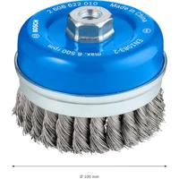 Bosch Accessories Komborstel, gevlochten draad, 0,5 mm, 100 mm, 8500 omw/min, M 14 Bosch Power Tools 2608622010 1 stuk(s) - thumbnail