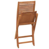Tuinstoelen inklapbaar 2 st massief acaciahout - thumbnail