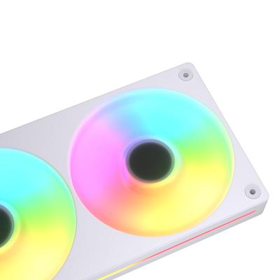 Cougar Unity240-FB PC-ventilator Wit (b x h x d) 243.6 x 125 x 25 mm Incl. LED-verlichting