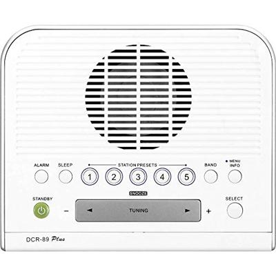 Sangean DCR-89+ Wekkerradio DAB+, VHF (FM) AUX Wit