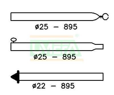 Campking Stormstok 170-260 cm, 28mm aluminium