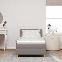 Boxspringbed met matras met matras Taupe 80 x 200 cm Stof - thumbnail